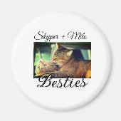 Aimant Animaux de compagnie amis besties ajouter nom anim (Devant)