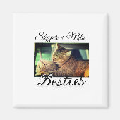 Aimant Animaux de compagnie amis besties ajouter nom anim (Devant)