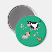 Aimant animaux de ferme (Recto/Verso)