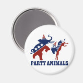 Aimant Animaux de fête (Recto/Verso)