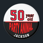 Aimant Animaux de fête de 00 ans<br><div class="desc">00e fête Animal Birthday Magnet. Idéal pour tout anniversaire 21, 30ème, 40ème, 50ème, 60ème, 70ème, 80ème, 90ème, ect... Remarque : Tous les domaines modèles n'ont pas besoin d'être changés. 📌 Si vous avez besoin d'une personnalisation plus poussée, cliquez sur le bouton "Cliquez pour Customiser plus loin" ou "Customiser ou modifier...</div>