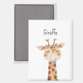 Aimant Animaux de girafe mignons (Recto/Verso)
