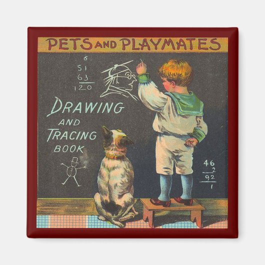 Aimant Animaux domestiques et compagnons de jeu (Devant)