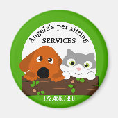 Aimant Animaux domestiques Services de assis (Devant)