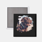 Aimant Animaux Domestiques Simple Moderne Cool Tygraphie (Recto/Verso)