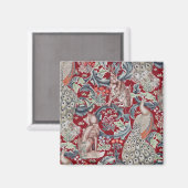 Aimant Animaux forestiers, William Morris (Recto/Verso)