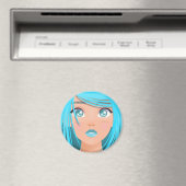AIMANT ANIME CARTOON GIRL (In Situ (Lave-vaisselle))
