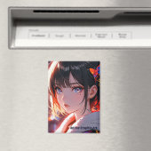 Aimant anime cute girl design (In Situ (Lave-vaisselle))