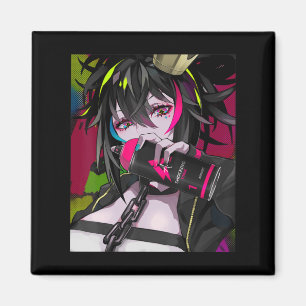 Aimant Anime Girl Kawaii Waifu esthétique japonaise Otaku