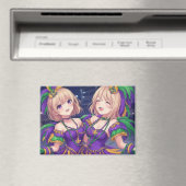 Aimant Anime Girls Mardi Gras (In Situ (Lave-vaisselle))