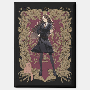 Aimant Anime Hermione Granger Cadre Orné