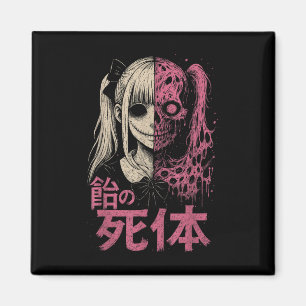 Aimant Anime Horreur Manga Effrayant Mignon Japonais Rose