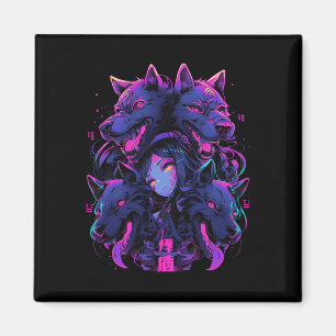 Aimant Anime Manga Cyberpunk Techwear Esthétique Harajuku