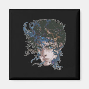 Aimant Anime Manga Motif Bleu yeux Art Anime