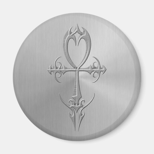 Aimant Ankh gothique en acier inoxydable (Devant)