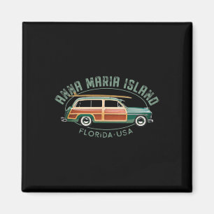 Aimant Anna Maria Island Floride Surf Vintage 