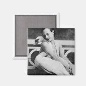 Aimant Anna Pavlova avec son cygne de compagnie Jack, ver (Recto/Verso)