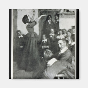 Aimant Anne Hutchinson prêchant dans sa Chambre à Bosto