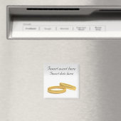 Aimant Anneau d'or Enregistrer la date Modèle d'aimant (In Situ (Lave-vaisselle))