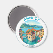 Aimant Annecy France (Recto/Verso)