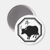 Aimant Année de l'OX (Recto/Verso)