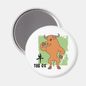Aimant Année Du Cadeau Ox (Recto/Verso)