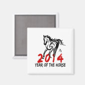 Aimant Année du cheval 2014 (Recto/Verso)