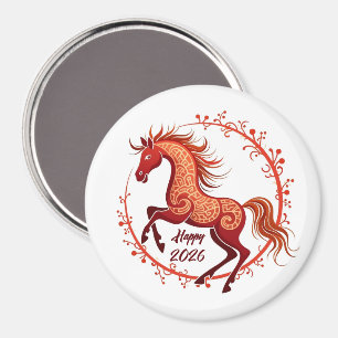 Aimant Année du cheval 2026