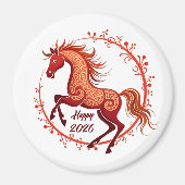 Aimant Année du cheval 2026 (Devant)