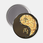 Aimant Année du Cheval de Feu (Recto/Verso)