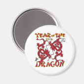 Aimant Année Du Dragon (Recto/Verso)