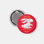 Aimant Année du lapin (Recto/Verso)