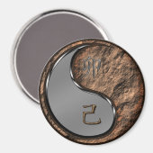 Aimant Année du lapin terrestre (Recto/Verso)