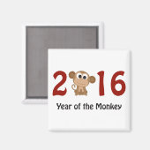 Aimant Année du singe 2016 (Recto/Verso)