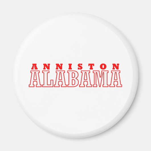 Aimant Anniston, Alabama City Design (Devant)