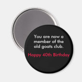 Aimant anniversaire (Recto/Verso)