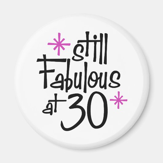 Aimant Anniversaire 30 ans (Devant)