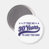 Aimant Anniversaire 30 ans (Recto/Verso)