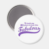 Aimant Anniversaire 30 ans (Recto/Verso)