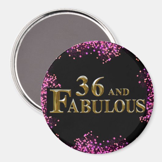 Aimant Anniversaire 36 ans (Recto/Verso)