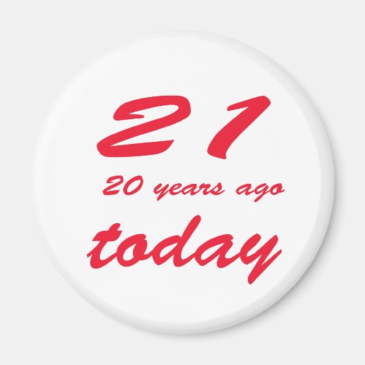 Aimant anniversaire 41 (Devant)