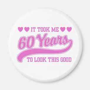Aimant Anniversaire 60 ans