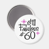 Aimant Anniversaire 60 ans (Recto/Verso)
