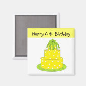 Aimant Anniversaire 60 ans (Recto/Verso)