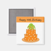 Aimant Anniversaire 70 ans (Recto/Verso)