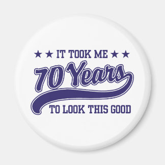 Aimant Anniversaire 70 ans