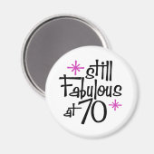 Aimant Anniversaire 70 ans (Recto/Verso)