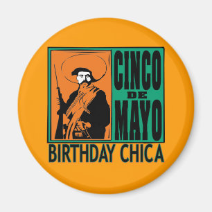 Aimant Anniversaire Chica de Cinco De Mayo