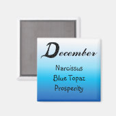 Aimant Anniversaire de décembre (Recto/Verso)