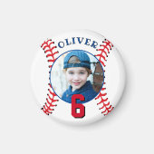 Aimant Anniversaire de enfant du baseball Ball Photo (Devant)